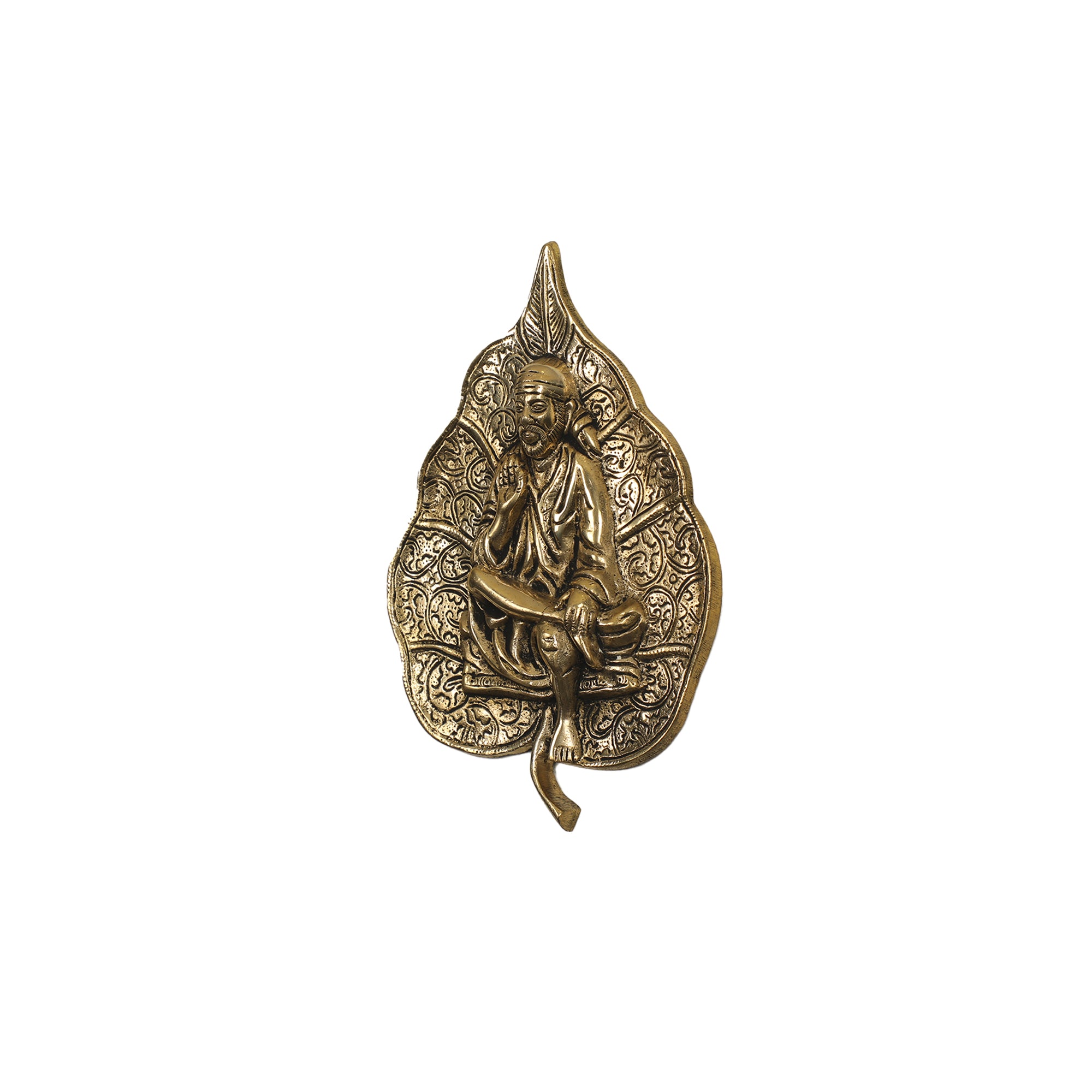 BRASS WALL HANGING SAI BABA