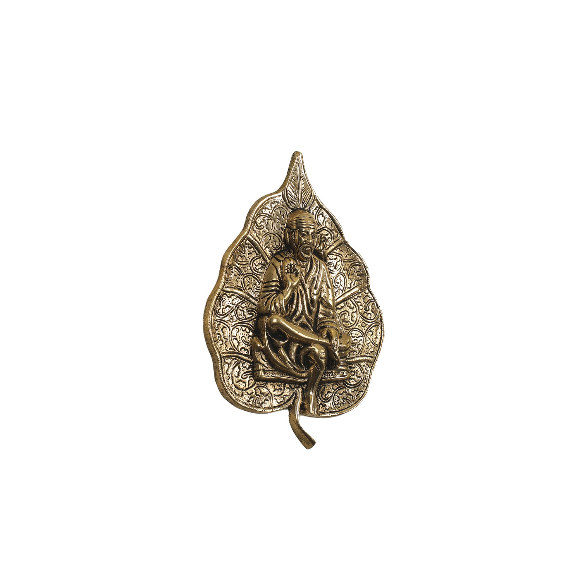 BRASS WALL HANGING SAI BABA