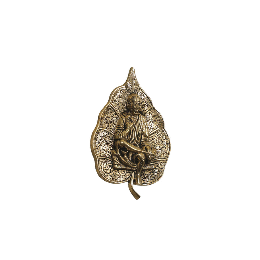 BRASS WALL HANGING SAI BABA