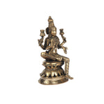 Brass Lakshmi Sitting On Base
