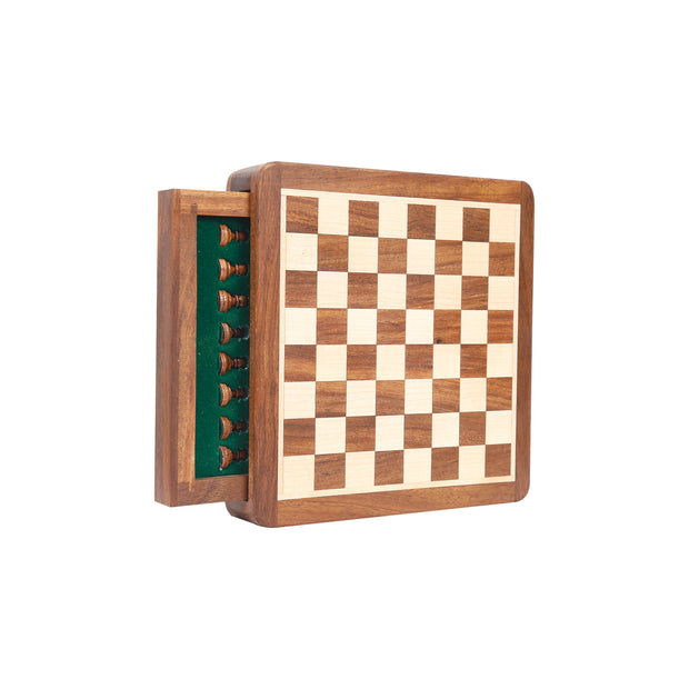 Premium Wooden Handcrafted Foldable Chess Board Set