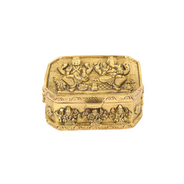 BRASS  GANESH LAKSHMI BOX