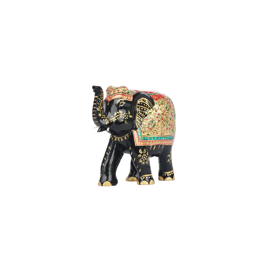 Wood Painting Elephant