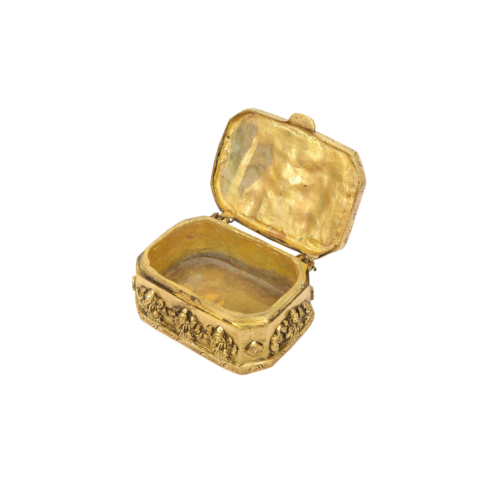 BRASS  GANESH LAKSHMI BOX