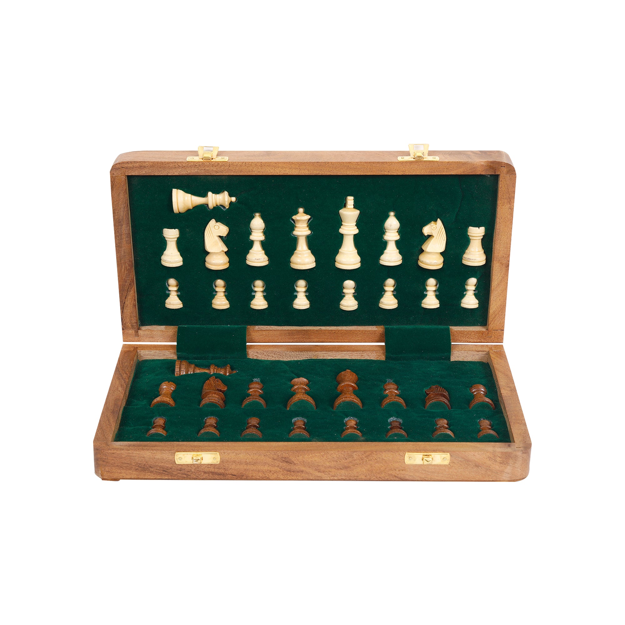 Wooden Square Shaped Chess Set