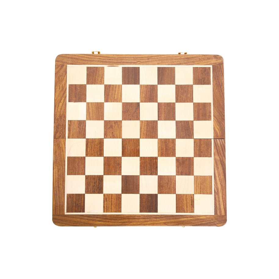 Elegant Wooden Chess Set