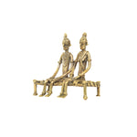 DHOKRA ART COUPLE SITING ON COT