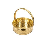 BRASS FLOOWER BASKET