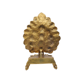 Brass Peacock Deepak Stand
