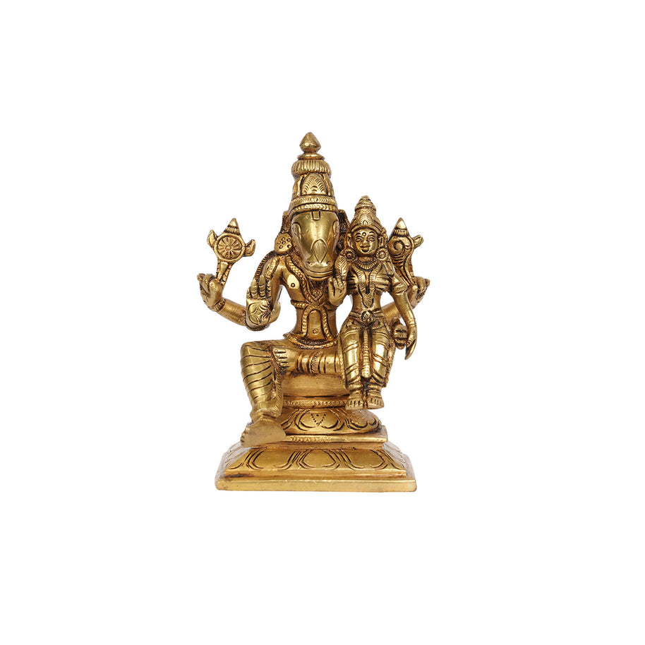 Handcrafted Brass Lakshmi Varaha Swamy Idol