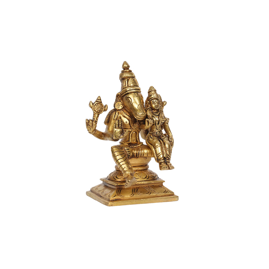 Handcrafted Brass Lakshmi Varaha Swamy Idol