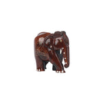 Wood Brass Fitting Elephant
