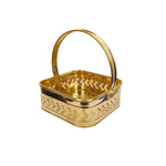 BRASS FLOOWER BASKET