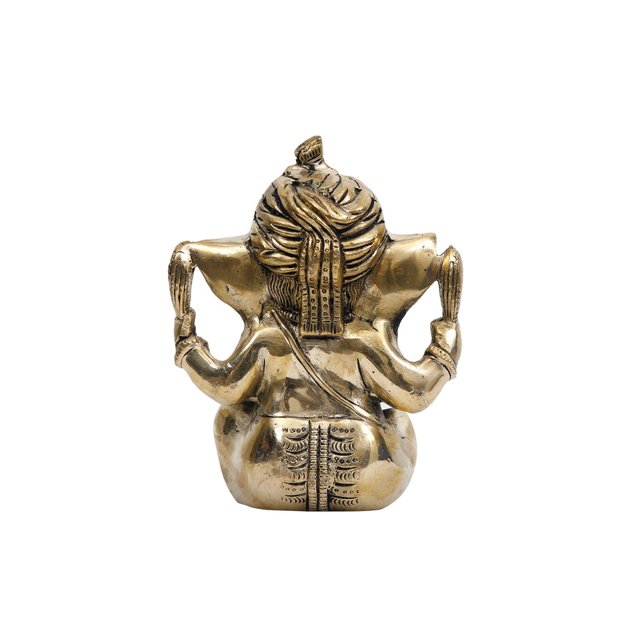Brass Musical Ganesh Statue