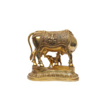 Brass Cow With Calf