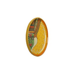 WOODEN ASSORTED PAINTED WALL HANGING ( YELLOW)