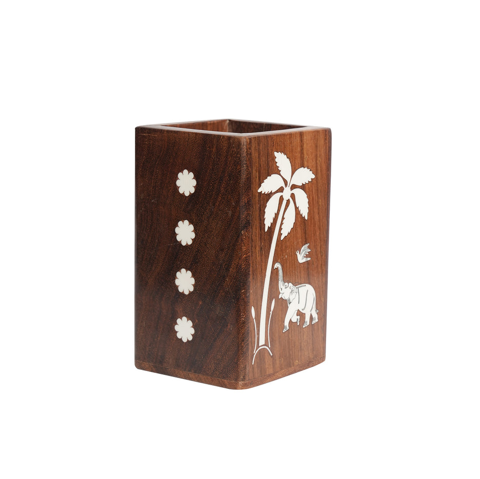 Wooden Pen Stand