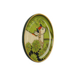 WOODEN ASSORTED PAINTED WALL HANGING ( GREEN)