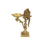 BRASS PARROT LAMP