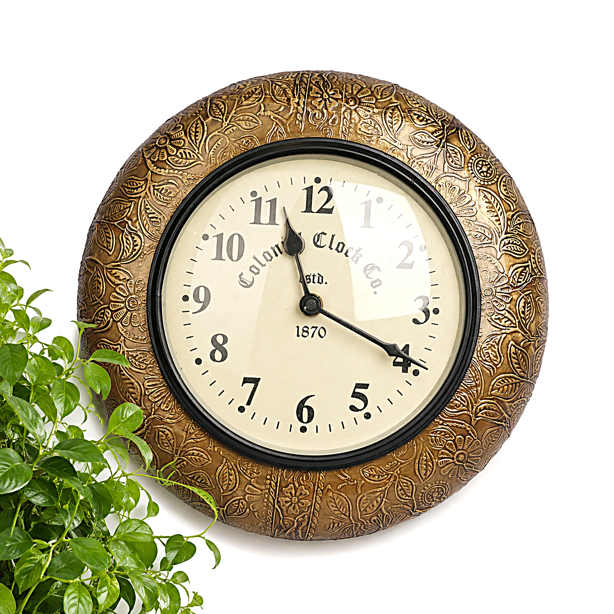 Antique Gold Decorative Wall Clock for Home & Office
