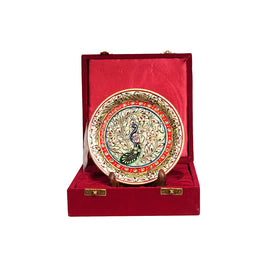 PEACOCK  MARBLE PLATE