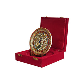 PEACOCK  MARBLE PLATE