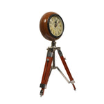 Wooden Tripod Clock for Table