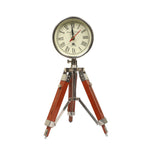 Wooden Tripod Clock for Table