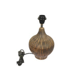 wooden lamp matka shape