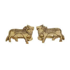 Brass Kamdhenu Cow Wall Hanging Set 2