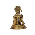 Brass Hanuman sitting on base