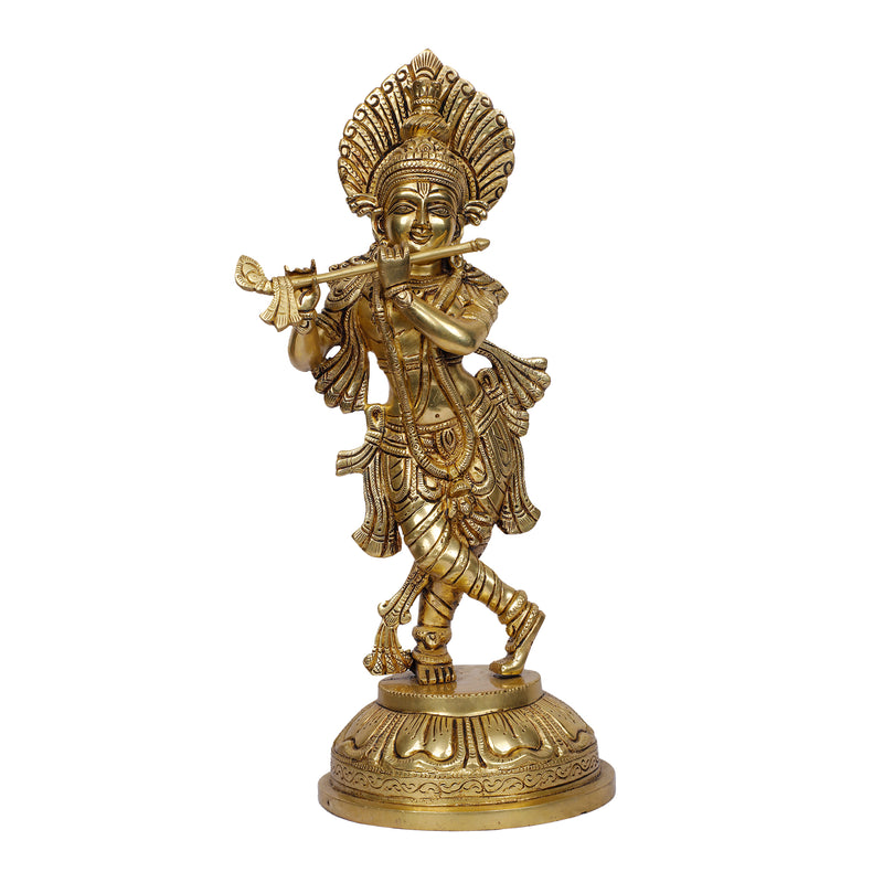 Brass  Krishna Standing