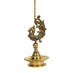 BRASS HANGING BIRD LAMP