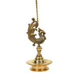 BRASS HANGING BIRD LAMP