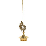 BRASS HANGING BIRD LAMP