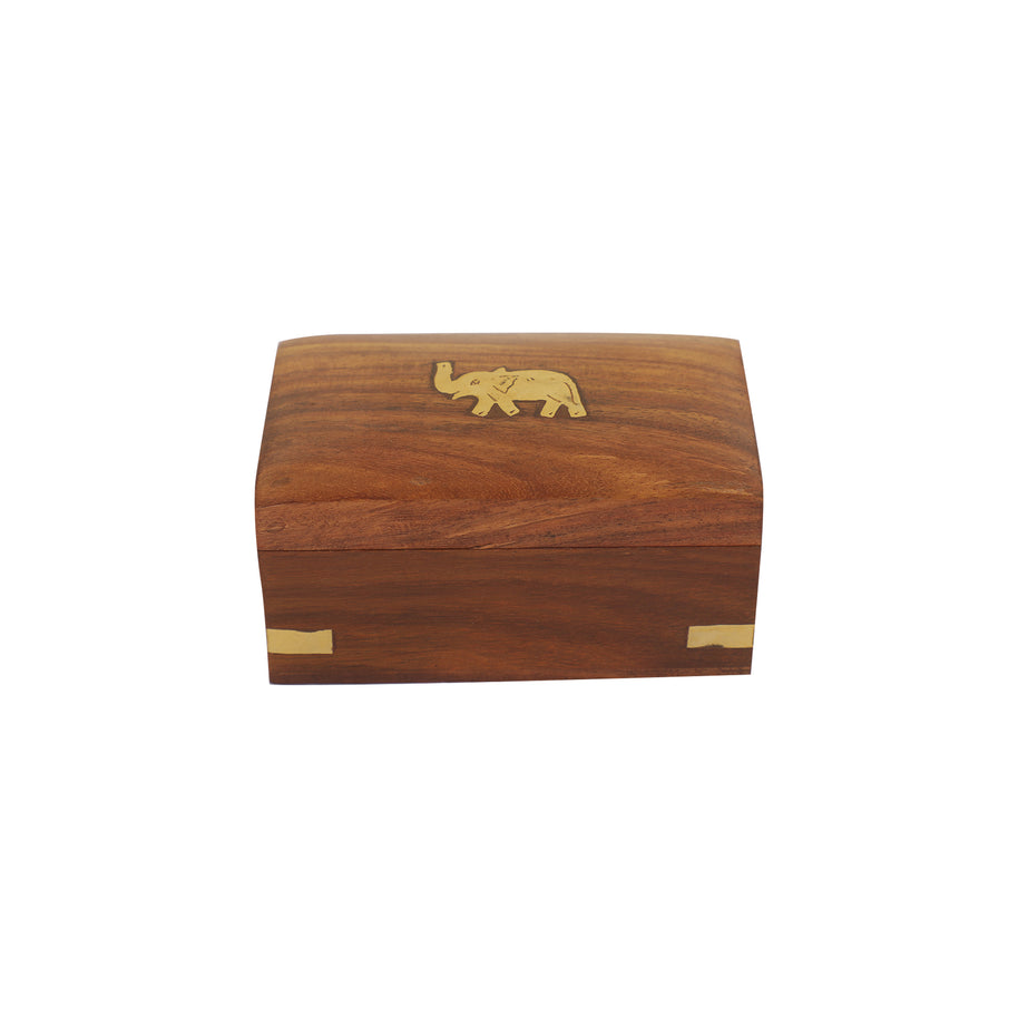 WOODEN BOX SWITH ELEPHANT