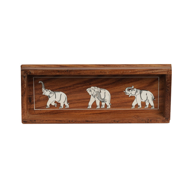Handcrafted Wooden Elephant Key Holder