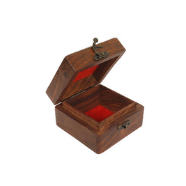 WOOD CARVED WITH ELE INLAID