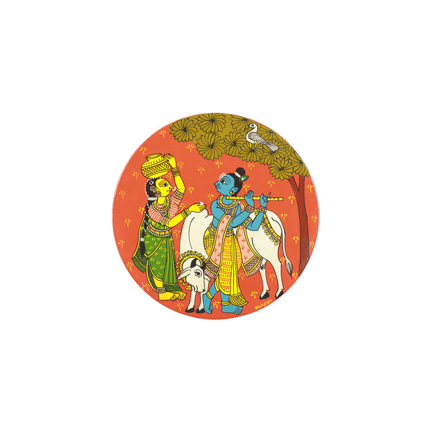 AO CHERIA WOODEN HAND PAINTED WALL HANGING