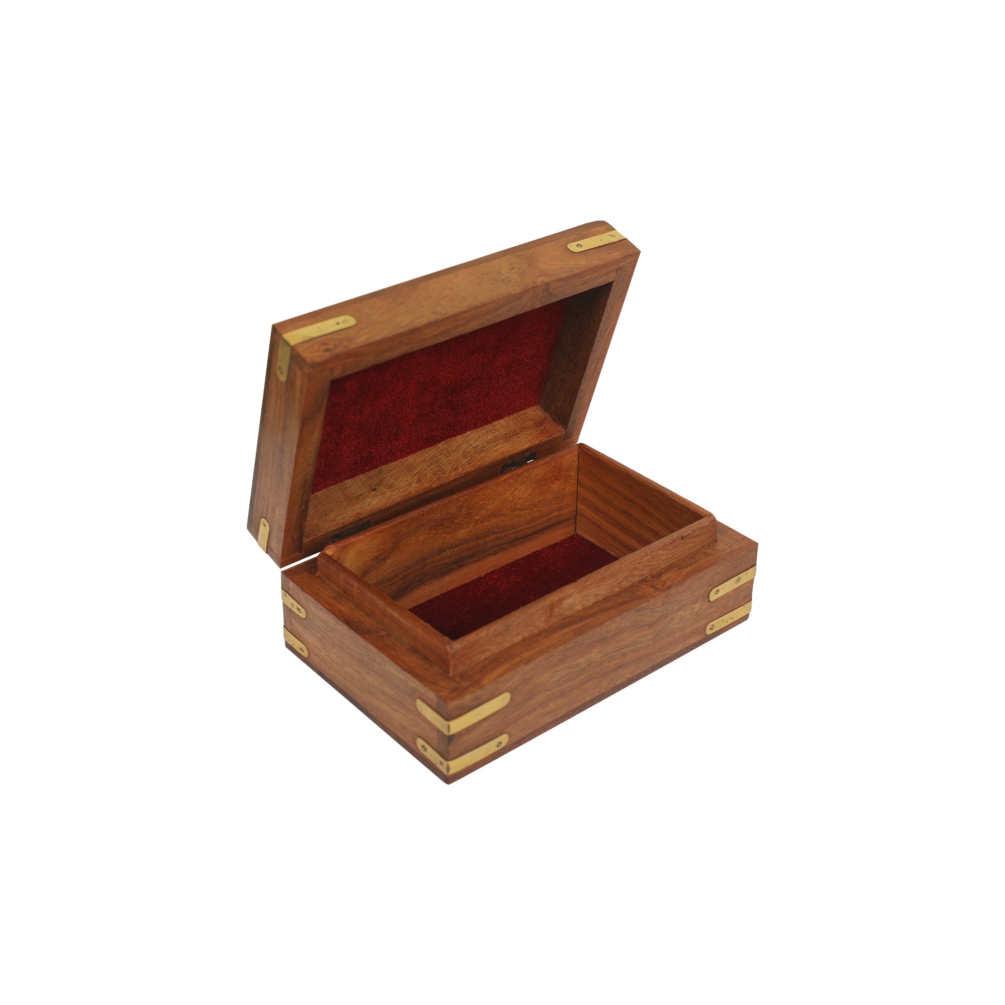 WOODEN BOX CARVED TREE