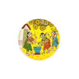 AO CHERIA WOODEN HAND PAINTED WALL HANGING