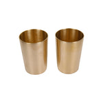 BRASS KANSA GLASS SET OF TWO