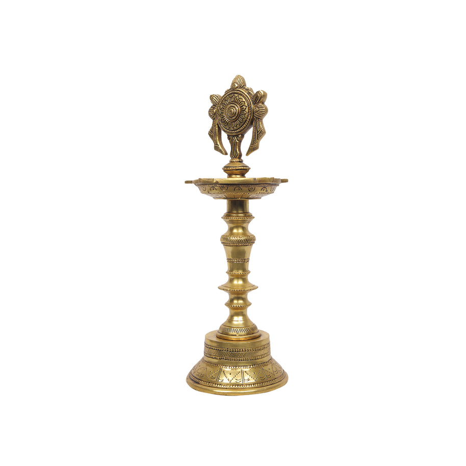 Brass Shankh Diya