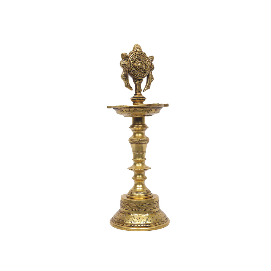 Brass Shankh Diya