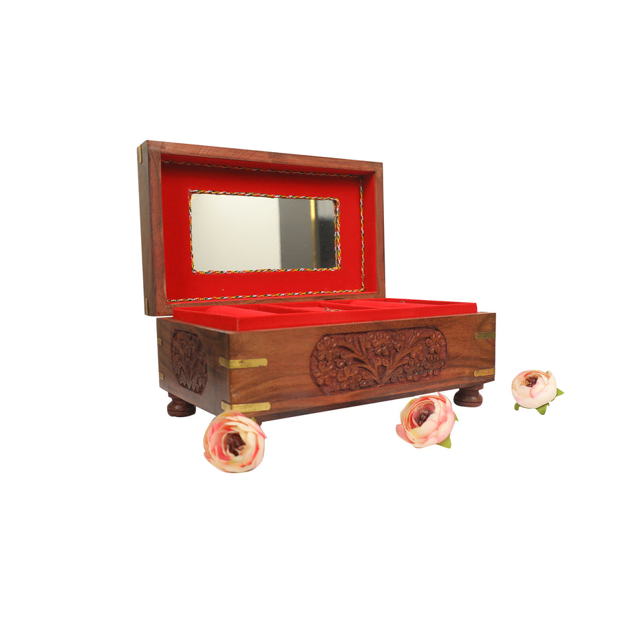 WOODEN BANGLE BOX WITH WORK