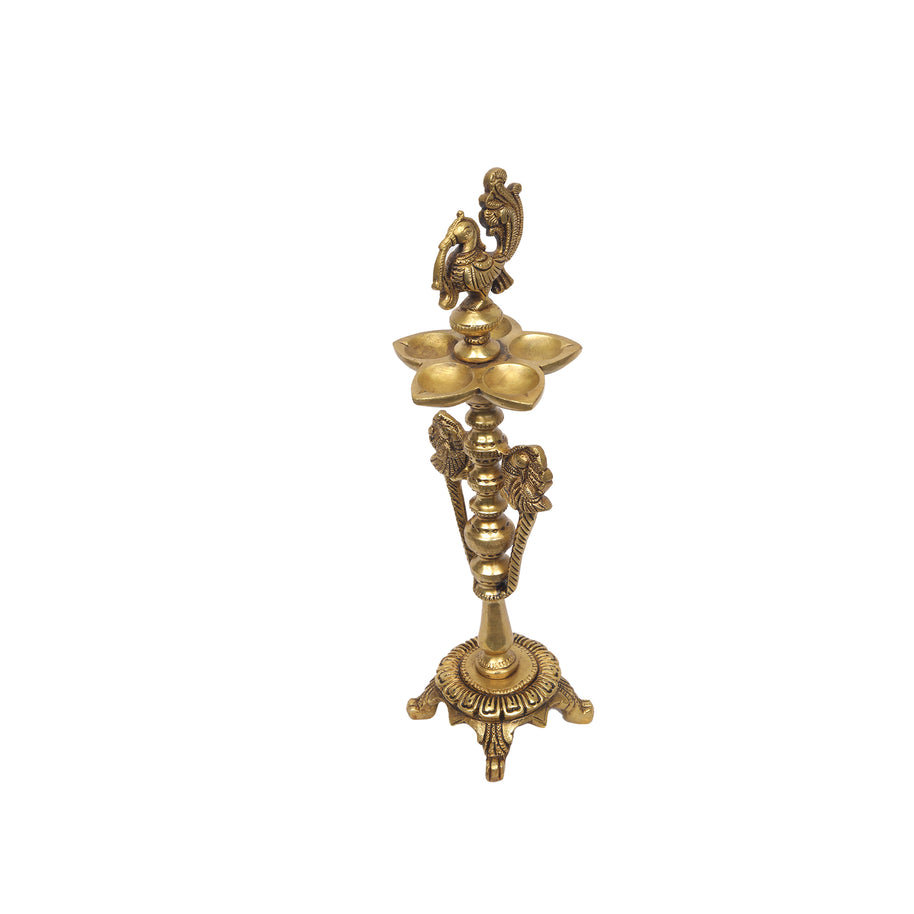 Brass Annum Bird Lamp
