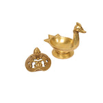 BRASS DUCK SHAPE DHOOP DANI