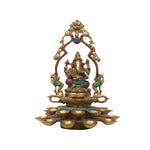 Brass Ganesh 21 Diya