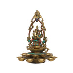 Brass Ganesh 21 Diya