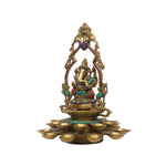 Brass Ganesh 21 Diya